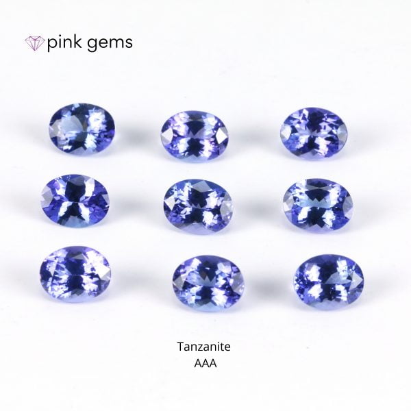 Tanzanite aaa - [7x5/7x9 mm] oval - bulk - pink gems