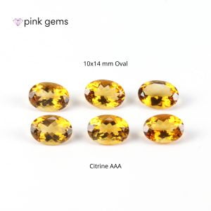 Citrine aaa - [7x9/8x10/10x14 mm] oval - bulk - pink gems