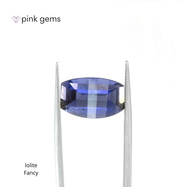 Iolite - designer cut - pink gems