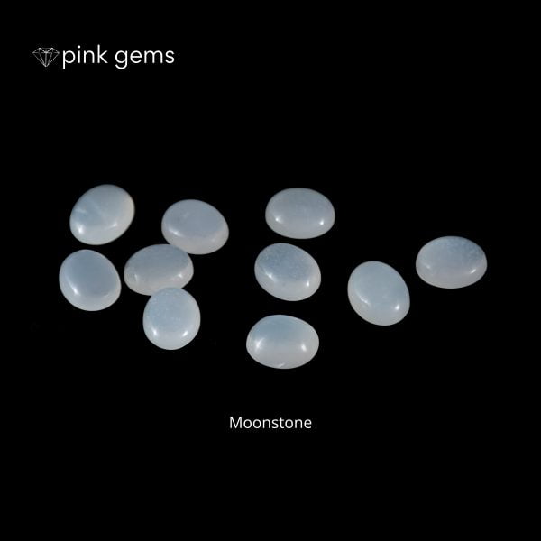 Moonstone - oval- bulk - pink gems