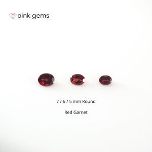 Red garnet - [7x9/6x8/5x7 mm] oval - bulk - pink gems