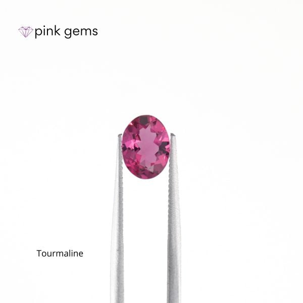 Tourmaline - oval - pink gems