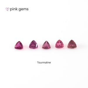 Tourmaline - trillion - bulk - pink gems