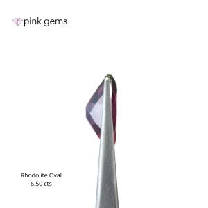 Rhodolite purple garnet, 6. 50cts, oval, luxury - pink gems